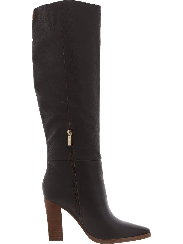 LANNIE Womens Faux Leather Pointed toe Knee-High Boots Artisan - Crafted Loafer Style LANNIE Womens Faux Leather Pointed toe Knee-High Boots Artisan - Crafted Loafer Style