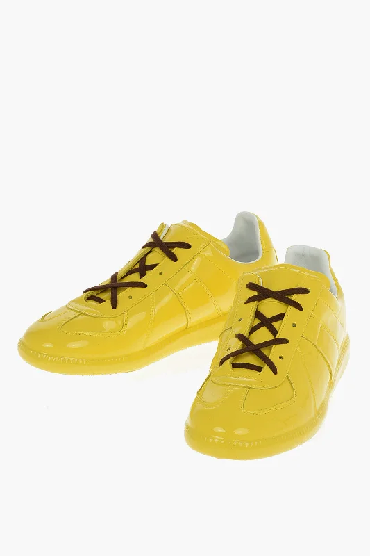 Maison Margiela Mm22 Patent Leather Replica Sneakers Buckle -