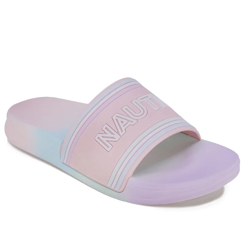 Nautica Girls' Water-Resistant Slip-On Sandal Business Monk Strap Style  