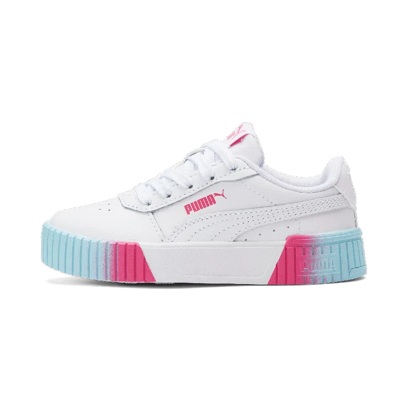 PUMA Little Kids Girls' Carina 2.0 Fade Sneakers Business Monk Strap Style  