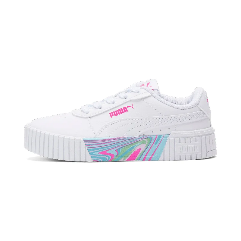 PUMA Little Kids Girls' Carina 2.0 Whipped Dreams Toddlers' Shoes Tech - Inspired Sneaker Look PUMA Little Kids Girls' Carina 2.0 Whipped Dreams Toddlers' Shoes Tech - Inspired Sneaker Look