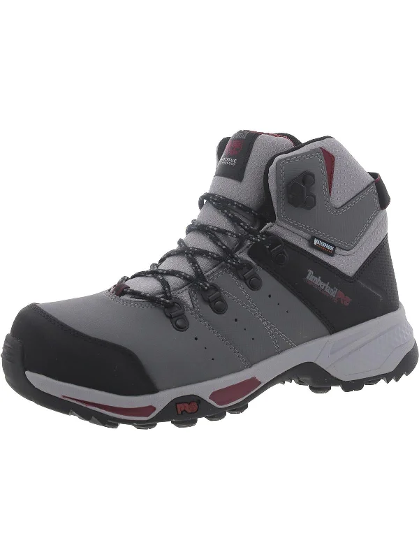Switchback Womens Composite Toe Slip Resistant Work & Safety Boots Ankle - High Military Boot Style  