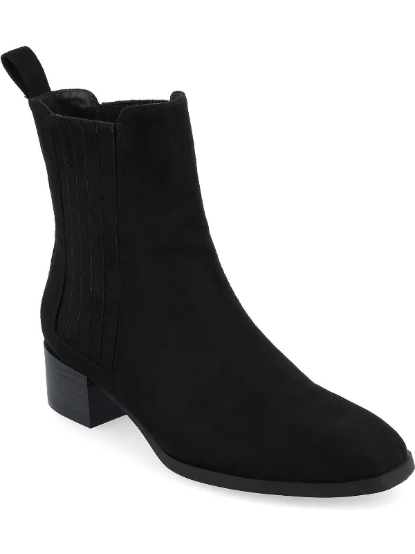 Womens Faux Suede Ankle Boots Performance Running Sneaker Look  