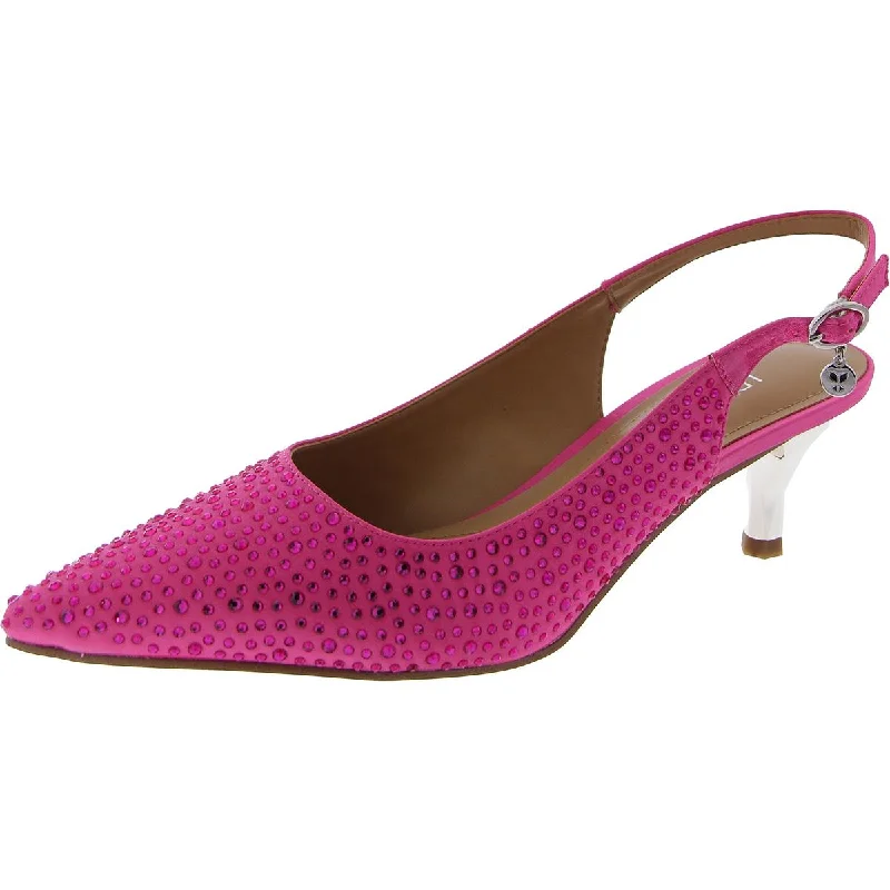 Womens Slip On Pointed Toe Slingback Sandals Mod Oxford Design  