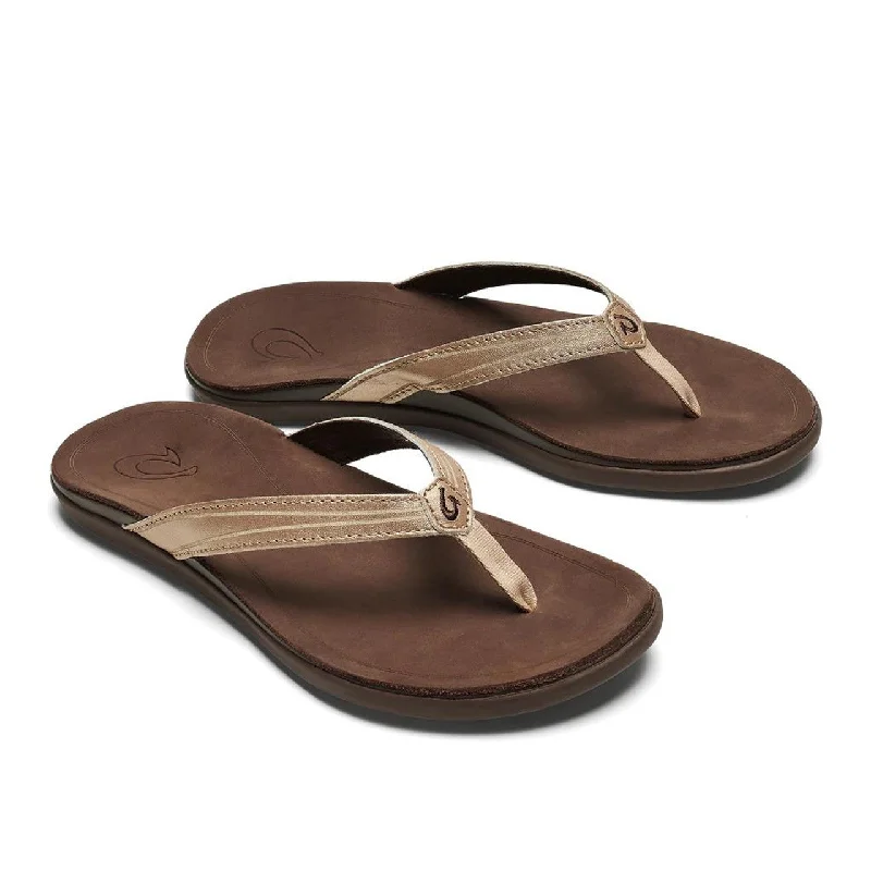 Olukai Aukai Sandal-Copper/Dk Java Ivy League - Inspired Derby Look 