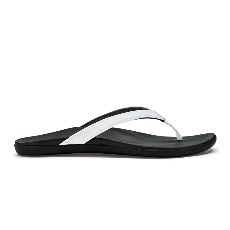 Olukai Ho'Opio Sandal-White/Onyx