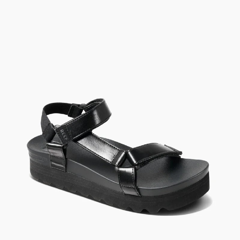 Reef Cushion Rem Hi Sandal-Coco Black Beaded Moccasin Design 