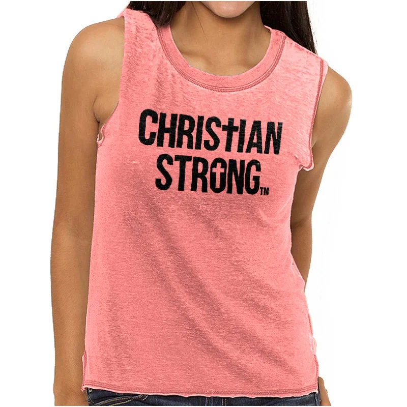 Christian Strong Junior Muscle Tee Practical Women's Multi - 