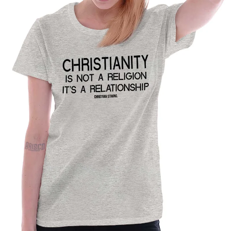 Christianity Ladies T Shirt Refined Women's Hand - crafted