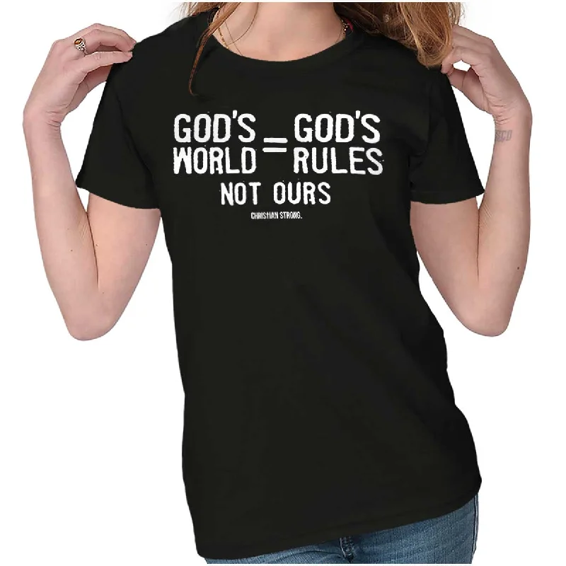 God's World Ladies T Shirt Contemporary 