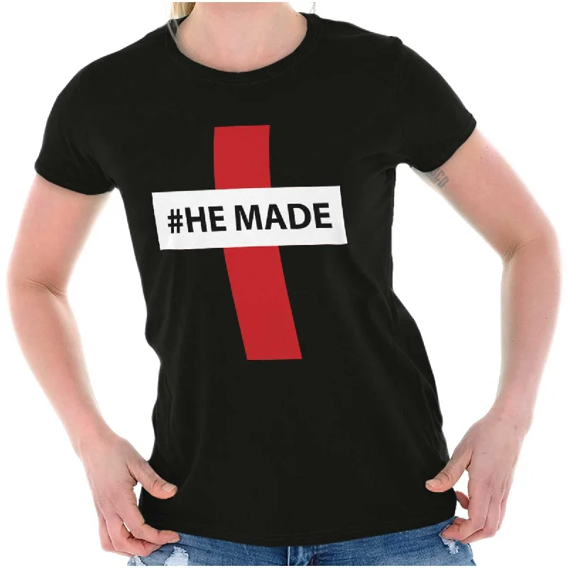 Hashtag Religious Ladies T Shirt Athletic Women's High - 