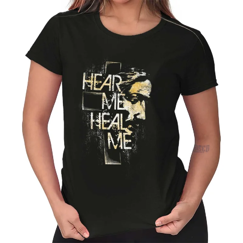 Hear Me Heal Me Ladies T Shirt Polished Women's Silk