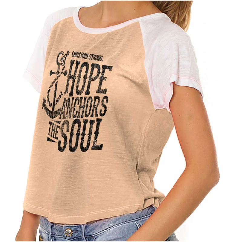 Hope Anchors the Soul Vintage T Shirts Practical Women's Quick - dry