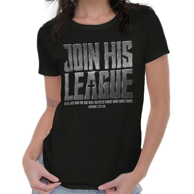 Join His League Ladies T Shirt Modern Women's 