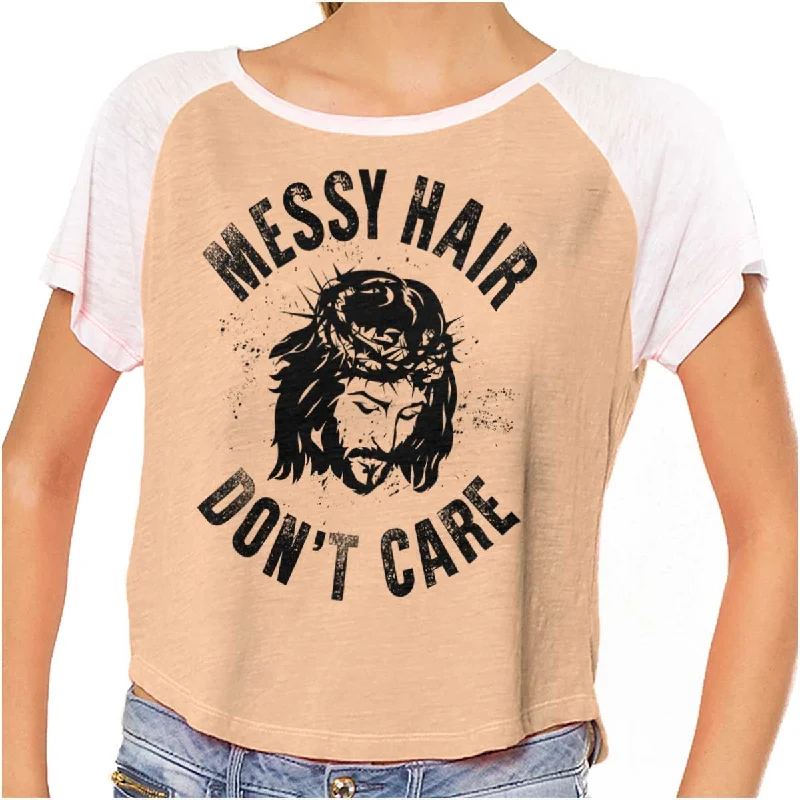 Messy Hair Jesus Vintage T Shirts Confident Women's High - fashion