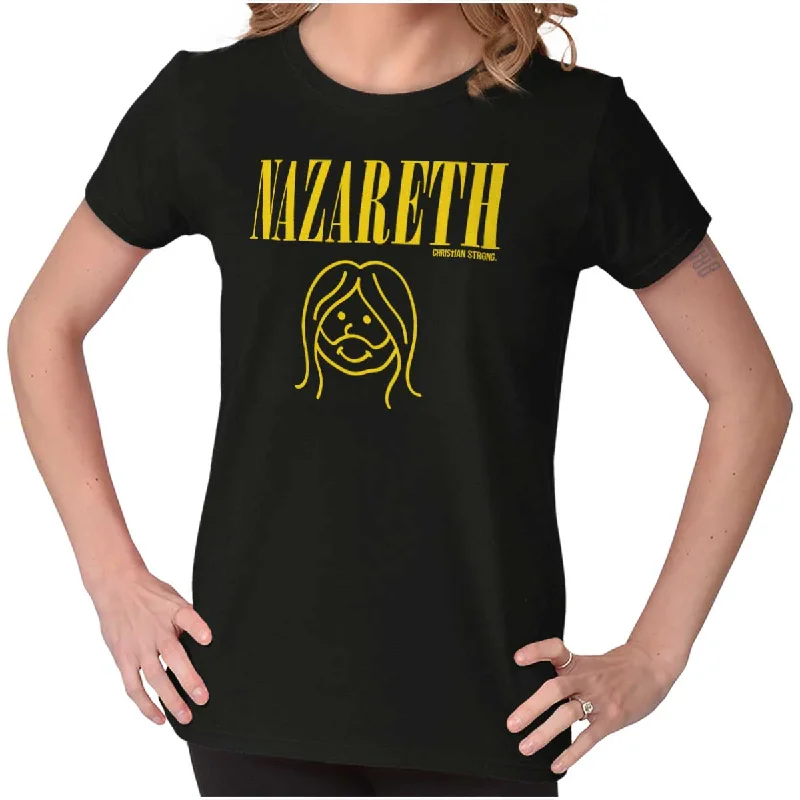 Nazareth Christian Rock Ladies T Shirt Bold Women's Statement