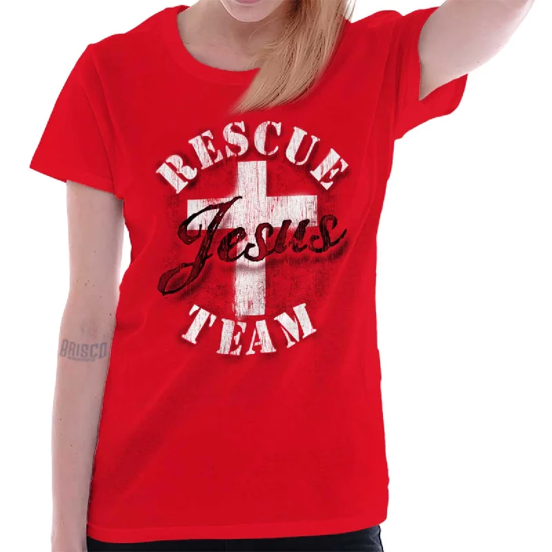 Rescue Team Ladies T Shirt Hip Women's Retro