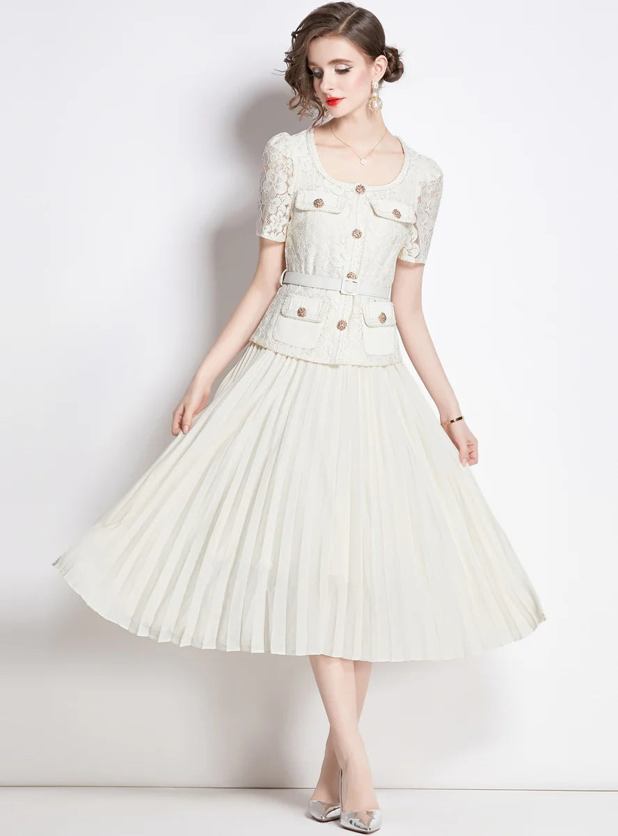 SUMMER RETRO SLIM LACE DRESS Dapper Women's 1920S