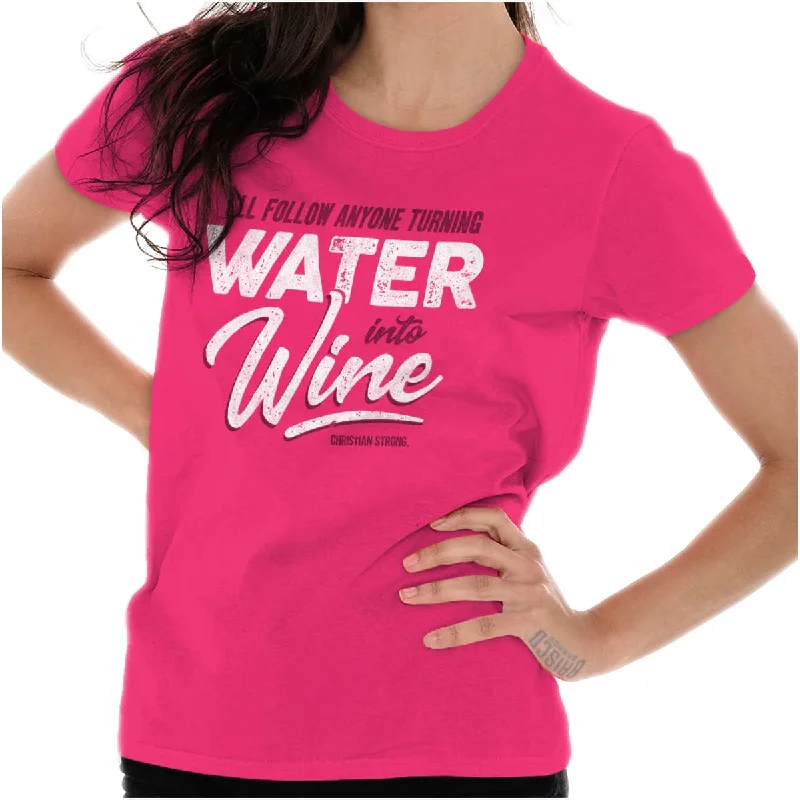 Water Into Wine Ladies T Shirt Adventure