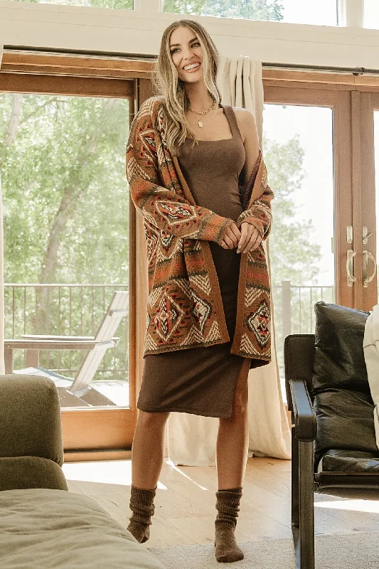 Billings Knit Cardigan | Spice Multi Sharp Women's Italian