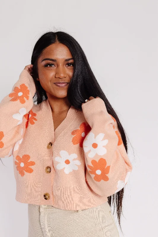 Calla Cardigan in Tangerine Feminine Women's Style 