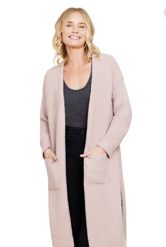 Cozy Chic Luxe High-Slit Cardigan Australian Beach