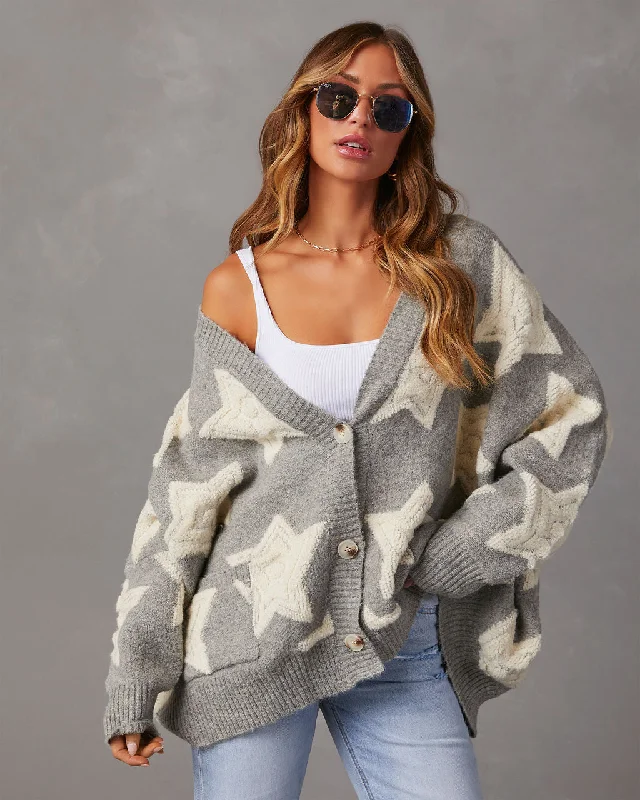Chasing The Stars Pocketed Oversized Cardigan performance