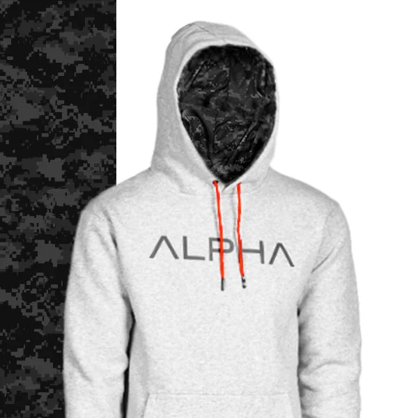 CLASSIC LINED HOODIE | BLACKOUT DIGI CAMO | AD PreOrder Earthy Women's Hemp - based