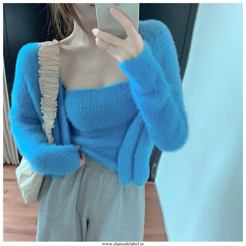 Cloir Mohair Sets Casual Women's Loose - fitting