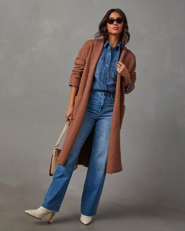 Coletti Longline Open Front Duster Classic Women's Tweed