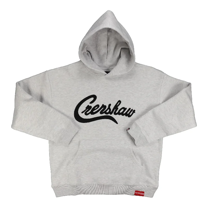 Crenshaw Hoodie - Heather Grey/Black Confident Women's Power