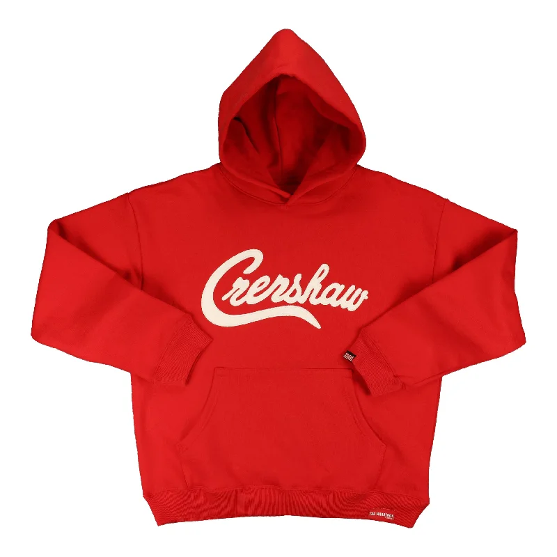Crenshaw Hoodie - Red/White Classic Women's Tweed