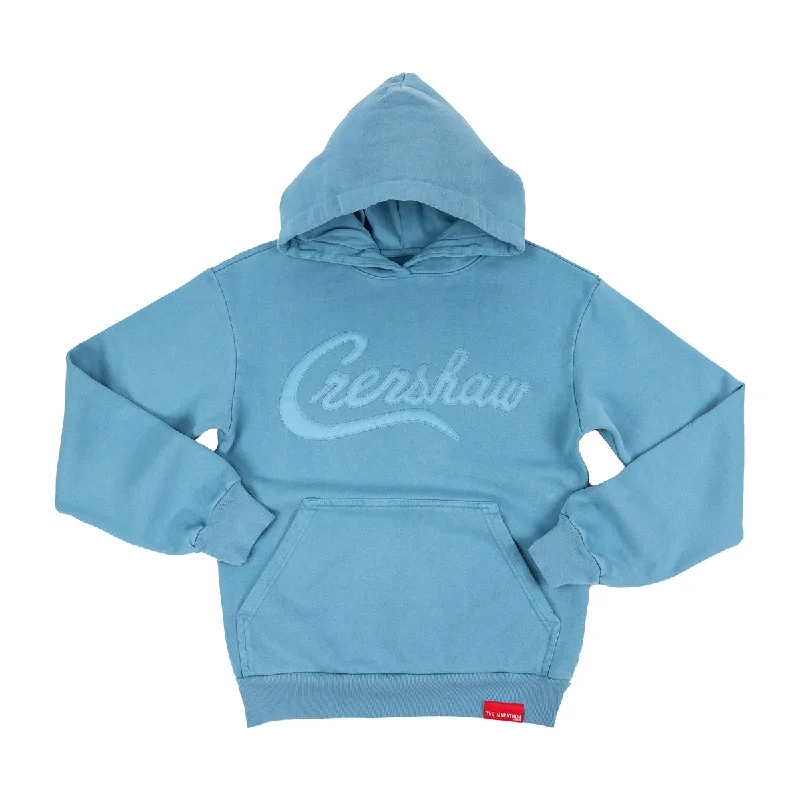 Crenshaw Hoodie (Stealth Collection) - Ocean Blue/Ocean Blue Preppy Women's College