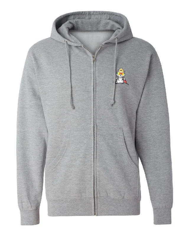 DRIP TRASH PANDA  - ZIP HOODIE Cozy Women's Sherpa - lined