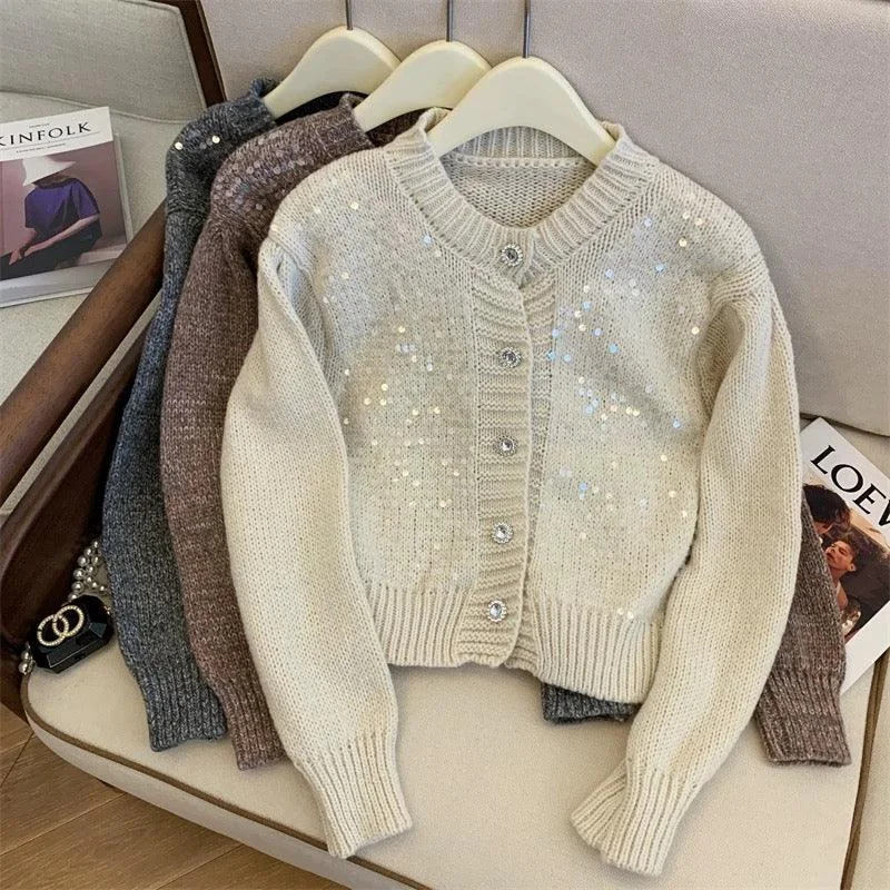 Dua Button Down Sweater Classic Women's Tweed