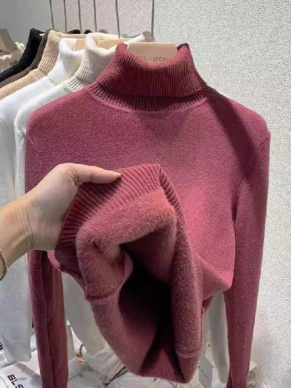 Esther Statement Pullover - Fleece Lined Elegant Women's 
