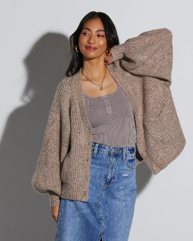 Fayden Oversized Cardigan Cozy Women's Sherpa - lined