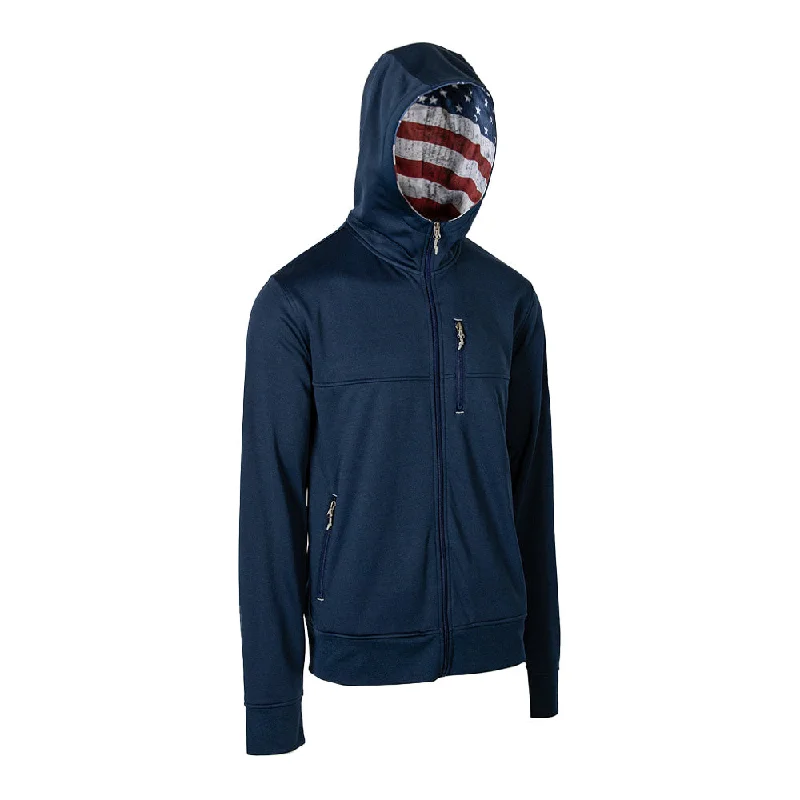 Full Zip Performance Hoodie | American Flag PreOrder Streetwear Style for 