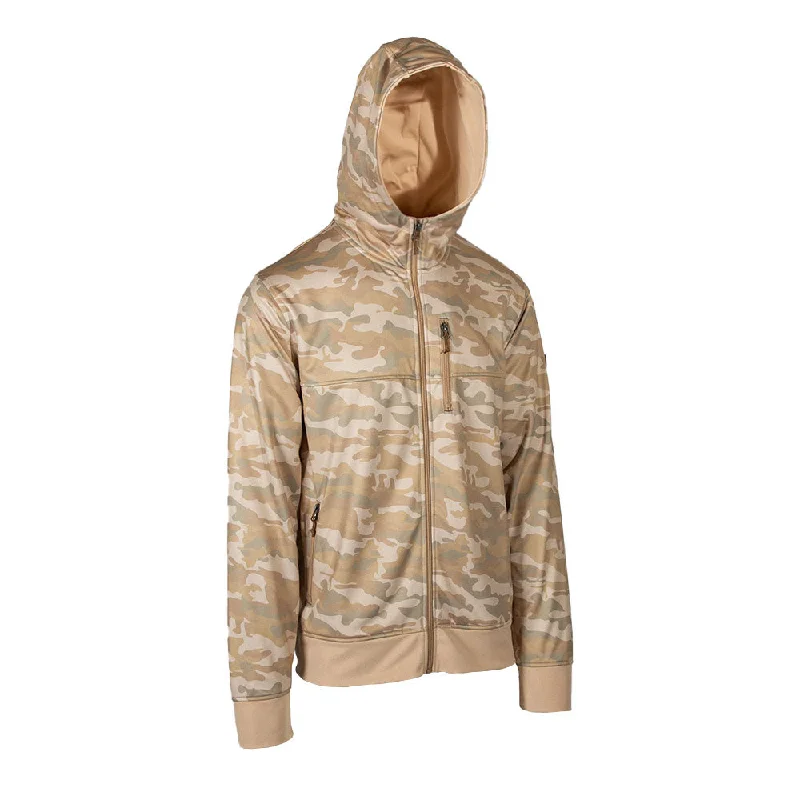Full Zip Performance Hoodie | Desert Military Camo PreOrder Preppy Women's College