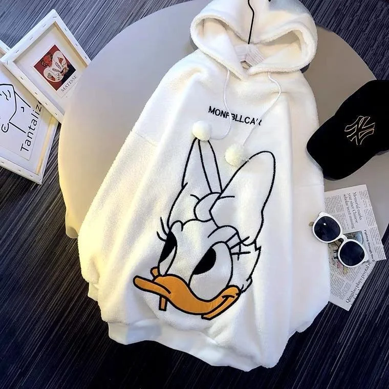 Fuzzy Cute Hoodies Elegant Women's Formal 