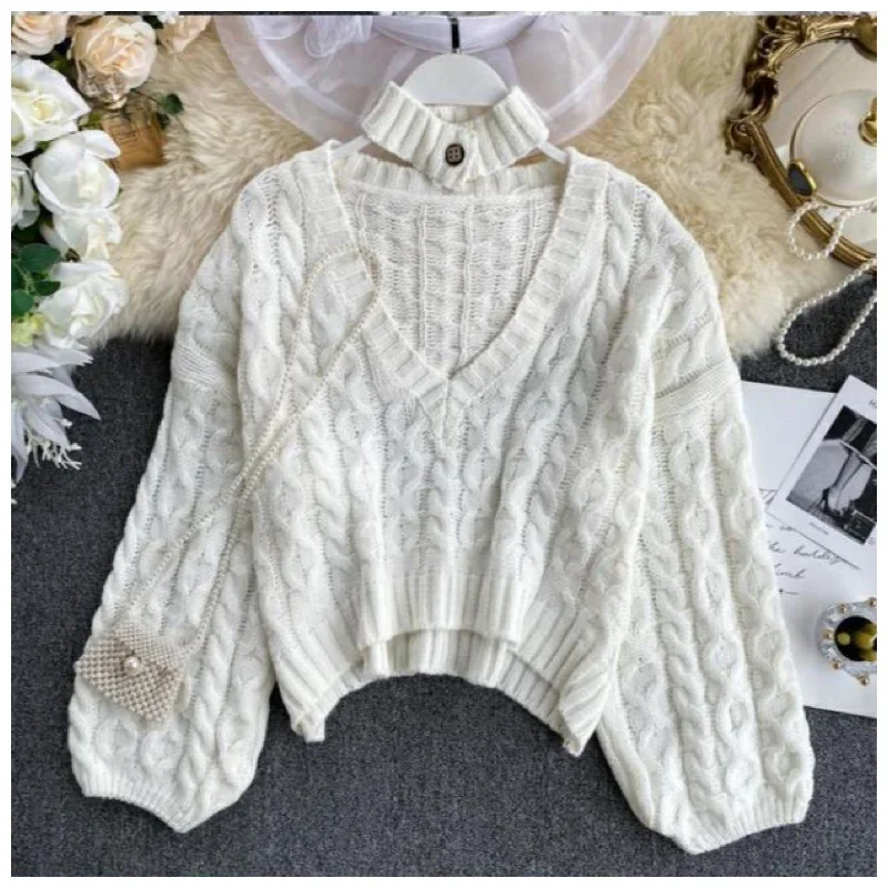 Gatsy Luxury Sweaters Classic Women's Pin - striped