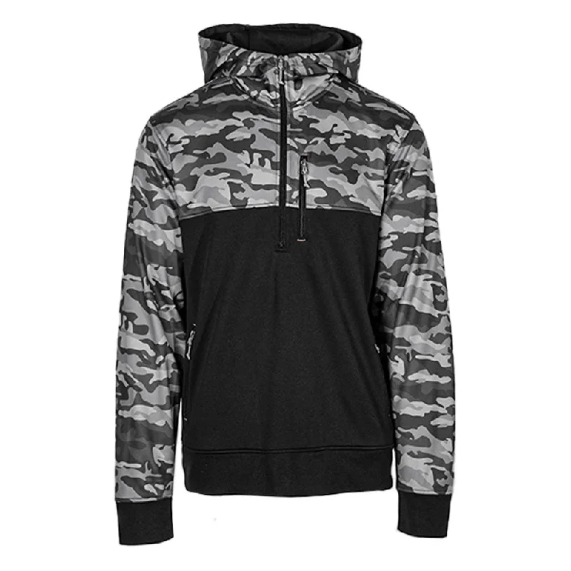 Half Zip Performance Hoodie | Blackout Military Camo PreOrder Modern Women's Tech