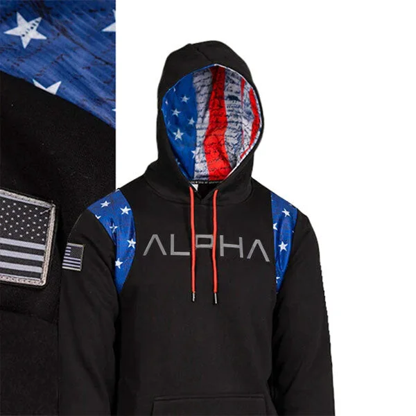 Honor Lined Hoodie | American Flag | AD Trendy Women's Oversized