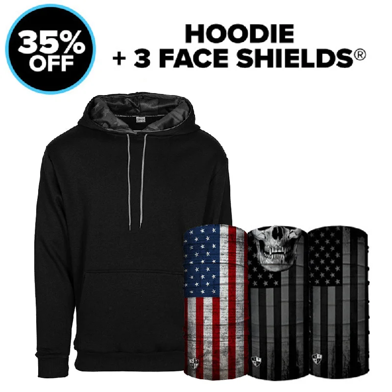 Hoodie + 3 Face Shields® Trendy Women's 