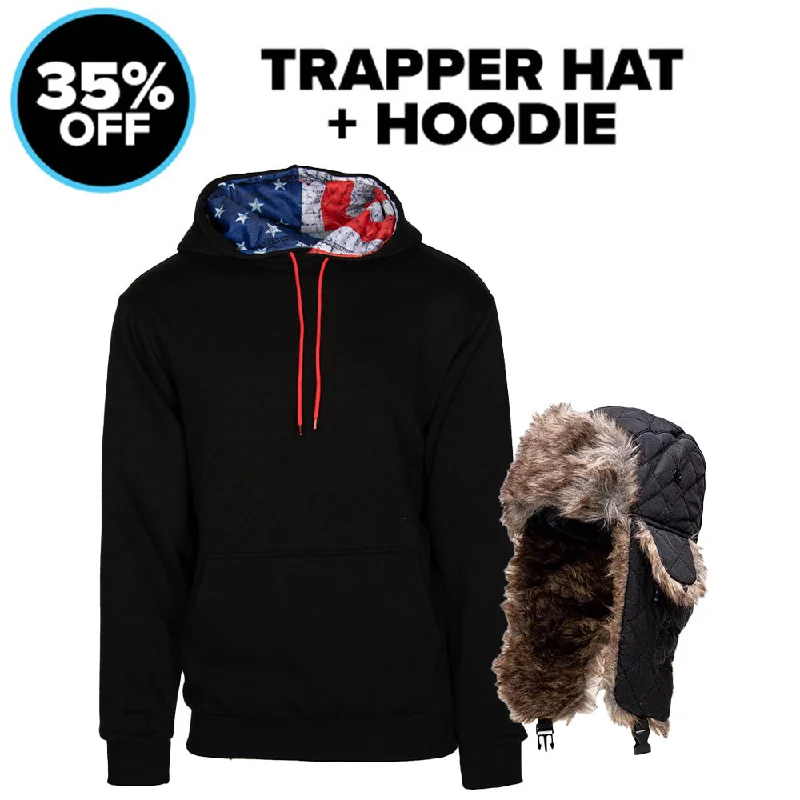 Hoodie + Trapper Hat Street