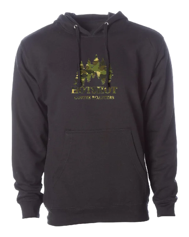 HOTSHOT COFFEE ROASTERS  CAMO- HOODIE Preppy Women's College