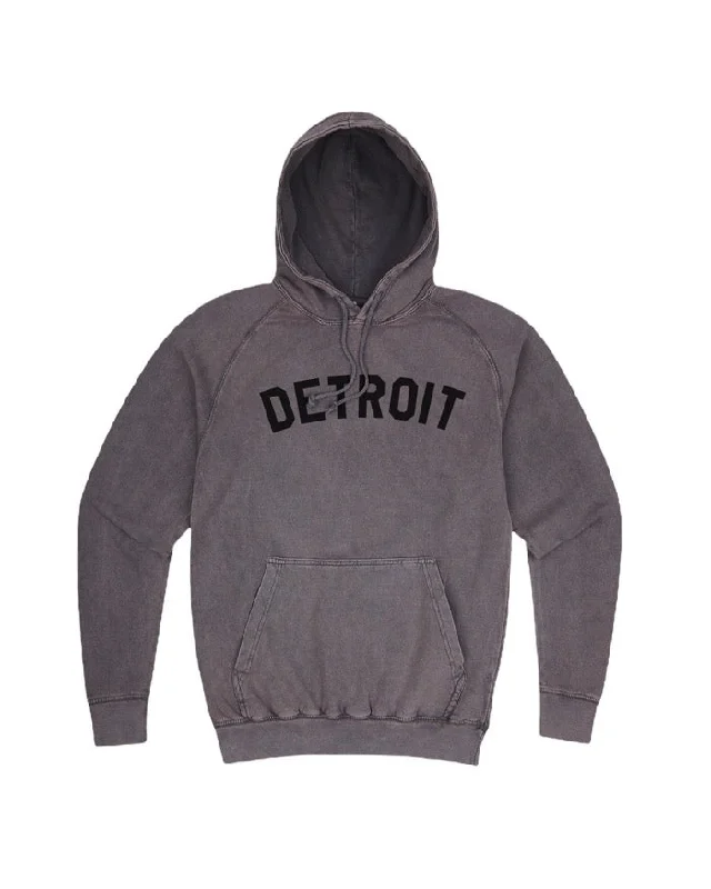 Ink Detroit Mineral Wash Hoodie - Zinc Cashmere