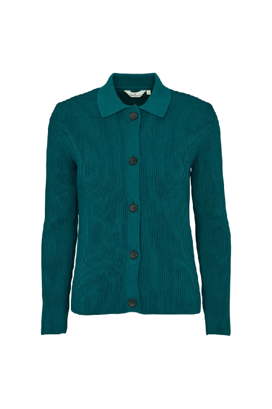 Jemima Cardigan - Deep Teal Gym