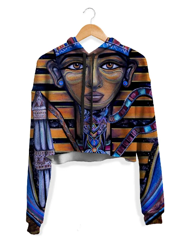 King Tut Cropped Hoodie Monochromatic Office Style