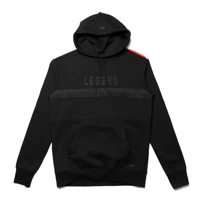 Legend Hoodie - Black/Black Unique Women's Upcycled